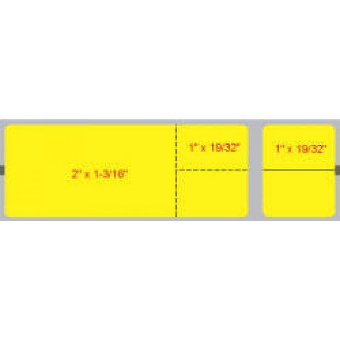 Label Misys/Sunquest Direct Thermal Paper Permanent 1 1/2" Core 4 1/8" X 1 3/16" Yellow 1200 Per Roll, 8 Rolls Per Case