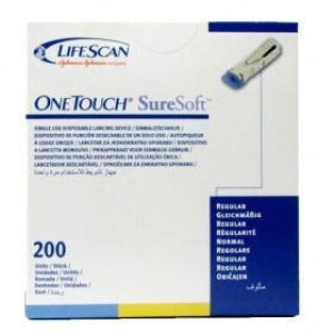 LifeScan OneTouch SureSoft Lancets - SureSoft OneTouch Lancet, Safety, Regular - 02113902