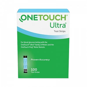 LifeScan OneTouch Ultra 2 Blood Glucose Monitoring Systems - OneTouch Glucose Ultra Test Strips, Blue - 022895