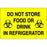 Label Paper Permanent Do Not Store Food Or 3" X 2" Yellow 500 Per Roll