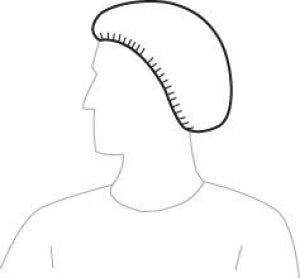 Liberty Glove PolyGard Bouffant Caps - Polygard Bouffant Hairnets, Polygard, Blue, 21" - 15821B