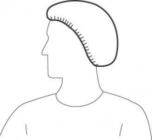 Liberty Glove PolyGard Bouffant Caps - Polygard Bouffant Caps, White, 21" - 15821W/10