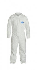 Liberty Glove PermaGard Coveralls / Elastic Wrist & Ankles - PermaGard Coveralls with Storm Flap, Elastic Wrist, Size L - 18125L