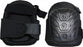 Liberty Glove Heavy Duty Knee Pads with Turtleback Shell - Oversized Gel Hard Cap Knee Pads with Adjustable Closure - 1923