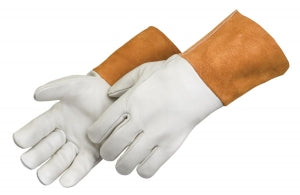 Liberty Glove Premium Grain Leather Welder Gloves - Cowhide MIG Welding Gloves with Gauntlets, Size XL - 7114/XL