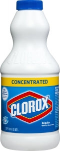 Clorox Bleach-Based Germicidal Cleaner - Clorox Ultra Bleach, Regular Concentrate, 30 oz. - 30768.00