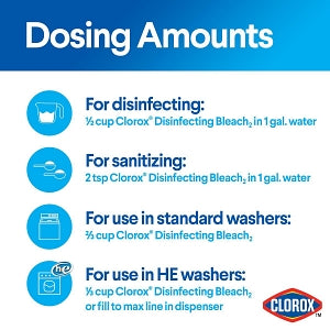 Clorox Bleach-Based Germicidal Cleaner - Clorox Ultra Bleach, Regular Concentrate, 30 oz. - 30768.00