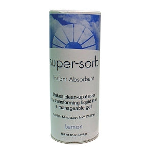 Fresh Products Fluid and Blood Absorber - Super-Sorb Instant Absorbent for Fluid and Blood, 12 oz. Shake Can, Lemon Scent - FRS614SS