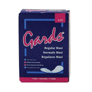 Hospeco Gards Maxi Pads - Gards Maxi Sanitary Pad, Size 4 - 4147