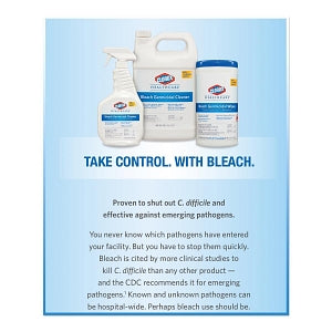 Clorox Bleach Germicidal Wipes - Clorox Germicidal Bleach Wipes, 110 Wipes - CLO30358CT