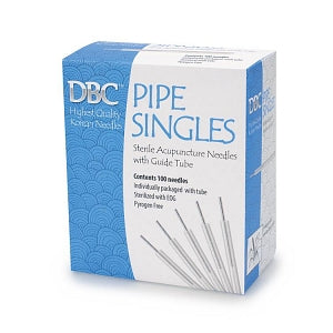 Pending Mfg Info DBC Pipe Singles Acupuncture Needles - Acupuncture Needle, DBC Pipe Singles, 0.15 mm x 15 mm - DPT-GP15X25