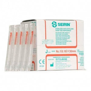 Seirin-America J-Type Acupuncture Needles - Acupuncture J-Type Needle, 0.25 mm x 30 mm - SJ.25X30