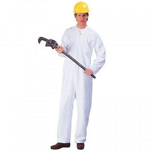 Lakeland Industries Pyrolon Plus 2 Coveralls - Pyrolon Plus 2 Coverall with Hood, White, Size 5XL - 07428-5X