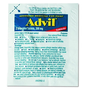 Pfizer Advil Ibuprofen Tablets Refill - Ibuprofen Tablets, 200mg, Refill Pack, Two Tablets / Packet - 58030