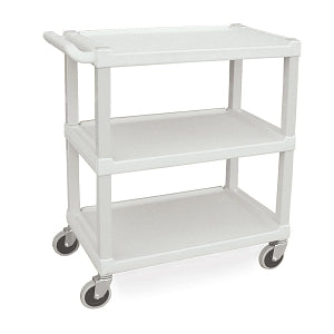 Lakeside Polyethylene Utility Carts - Plastic Utility Cart, 3 Shelf, ABS Plastic Legs, 300 lb. Weight Capacity - 2000