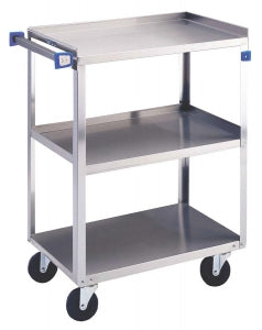 Lakeside Stainless Steel Utility Carts - Stainless Steel Utility Cart, 3 Shelf, Medium Duty, 500 lb. Weight Capacity - 411