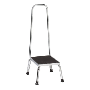 Lakeside Manufacturing Chrome Step Stools - Chrome Step Stool with Handrail - 4910