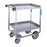 Lakeside Heavy-Duty Stainless Steel Utility Carts - Utility Cart, Stainless Steel, Heavy Duty, 700 lb., 2 Shelves, 19.375" x 32.625" x 34.5" - 721