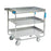 Lakeside Heavy-Duty Stainless Steel Utility Carts - Heavy-Duty Stainless-Steel Utility Cart, 700 lb., 3 Shelves with Guard Rails - 730