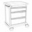 Lakeside Manufacturing Preciso Medical Carts - 3-Drawer Aluminum / Plastic Preciso Medical Cart with One 6" and Two 9" Drawer Configuration, Central Key Lock, 25" W x 33" L x 38.45" H, Powder-Coated Gray Sides - PRE24-3G