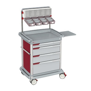 Lakeside Manufacturing 4-Drawer Cart - Cart with One 3", Two 6" and One 9" Drawer - PRE24-4G