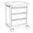 Lakeside Manufacturing Preciso Medical Carts - 3-Drawer Preciso Medical Cart with Three 9" Drawer Configuration, Central Key Locking System, 25" W x 33" L x 41" H, Powder-Coated Gray Sides - PRE27-2G