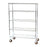 Lakeside Manufacturing Round Post Wire Carts - Round Post Wire Cart with Five 36" x 24" Shelves and Casters, 72" H - R243672CC-5