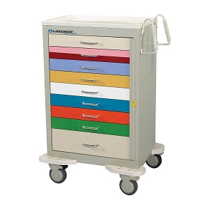 Lakeside Manufacturing Pediatric Carts - 9-Drawer Pediatric Cart with Single Lock Bar, 32" W x 25" D x 47-1/4" H - SP-930-B-PED