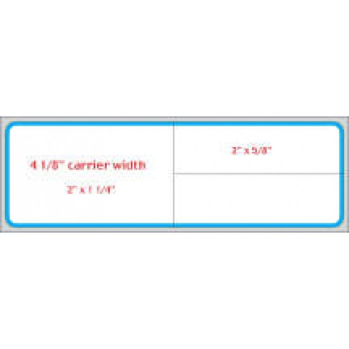 Label Meditech Direct Thermal Ir Paper Permanent 3" Core 4" X 1 1/4" White With Blue 3600 Per Roll