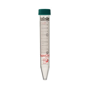 Labcon North America 50mL SuperClear Centrifuge Tubes with Plug-Style Caps - 15 mL SuperClear Centrifuge Tube with Flat Cap, Nonsterile, in Bulk - 3141-870-008