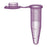 Labcon North America SuperClear 1.7mL Microcentrifuge Tubes with Attached Caps - TUBE, MCT, 1.7ML, PP, W/CAP, NS, PURPLE, 500/PK - 3012-876-000