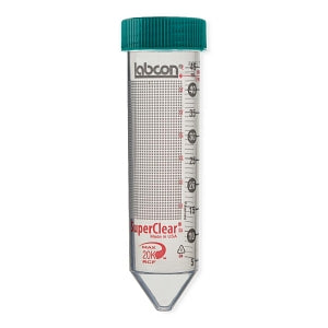 Labcon North America 50mL SuperClear Centrifuge Tubes with Plug-Style Caps - SuperClear Centrifuge Tube, 50 mL, with Plug Cap, Nonsterile, in Bulk - 3192-870-008