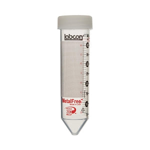 Labcon MetalFree Centrifuge Tubes - MetalFree Centrifuge Tube, Sterile, Flat Cap, 50mL, Rack - 3194-335-001