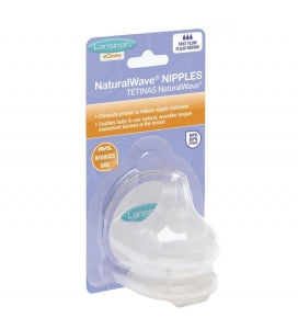 Lansinoh Natural Wave Nipples - Nautral Wave Replacement Nipple, Fast-Flow - 71025