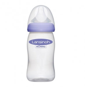 Lansinoh Laboratory Feeding Bottle - Natural Wave Momma Bottle with Nipple - 71055