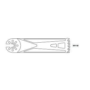 Conmed Oscillator Blades - Oscillator Blade, Hall, Sterile, 25.4 mm x 90 mm x 1.37 mm - 5071-163