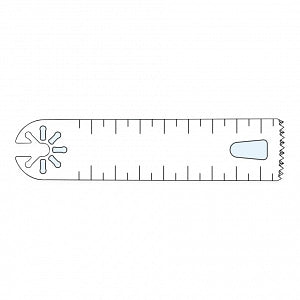 Conmed ConMed Hall Large Bone ACL Blades - Hall Oscillating Bone Saw Blade for Knees, Sterile, 25.4" x 85" x 1.27" - 507153100