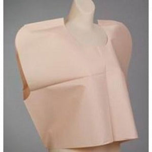 TIDI Choice Capes - Exam Cape, Tissue / Poly / Tissue, Peach, 30" x 21" - 910532