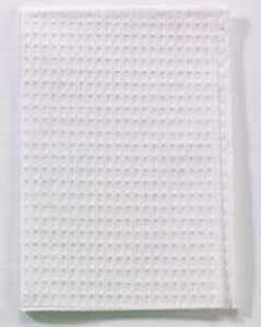 Tidi Ribbed Poly Backed Towels - Ribbed 2 Ply Poly Backed Towel, 13" x 18", White - 917461R