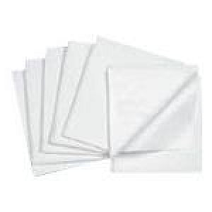 Tidi Stretcher Drape Sheets - Tissue / Poly 2 Ply Drape Sheet, 40" x 48", White - 918248