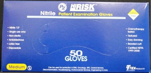 TIDI Nitrile Exam Gloves - Nitrile Exam Gloves, Light Blue, Size M - 940002-1