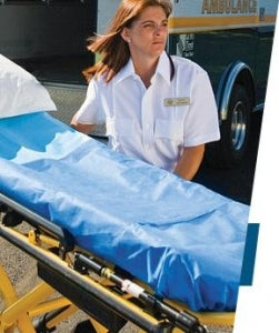 Tidi Stretcher Drape Sheets - Disposable Fitted Stretcher Sheet, 25" x 72" - 950551