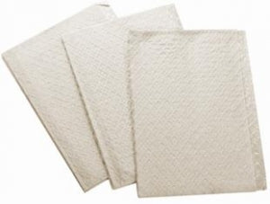 TIDI 3-Ply Tissue and Poly Towels - 3-Ply Waffle-Embossed Poly Procedure Towel, 13" x 18", White - 9810508