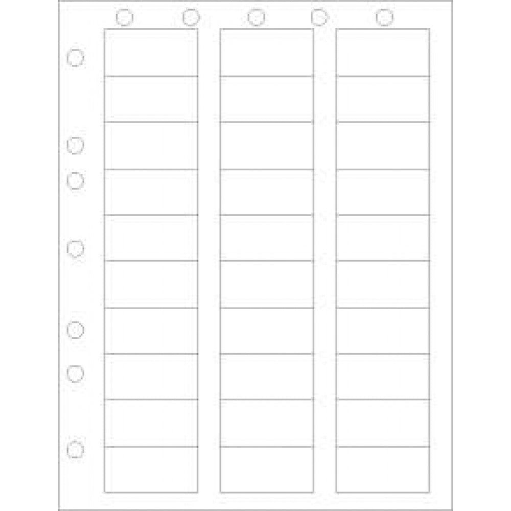 Chart Labels Laser Portrait With Holes 2X1 White - 30 Lbls Per Sheet, 4 Pks Of 250 Sheets Per Case