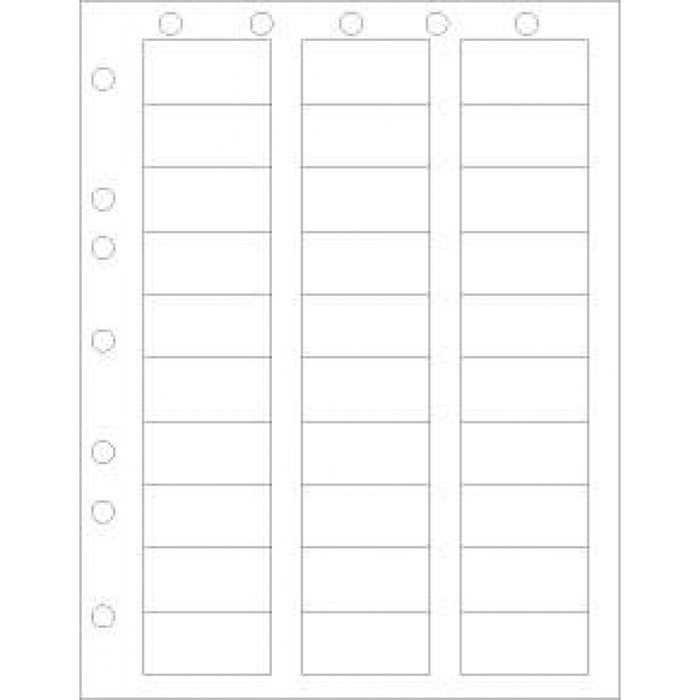 Chart Labels Laser Portrait With Holes 2X1 White - 30 Lbls Per Sheet, 4 Pks Of 250 Sheets Per Case