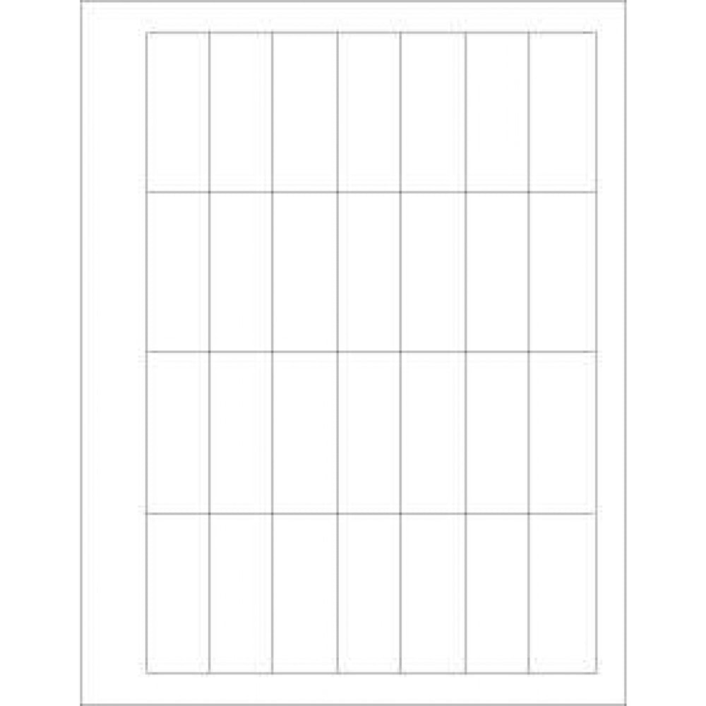 Chart Labels Laser Landscape 2 1/2X1 White - 28 Lbls Per Sheet, 4 Pks Of 250 Sheets Per Case