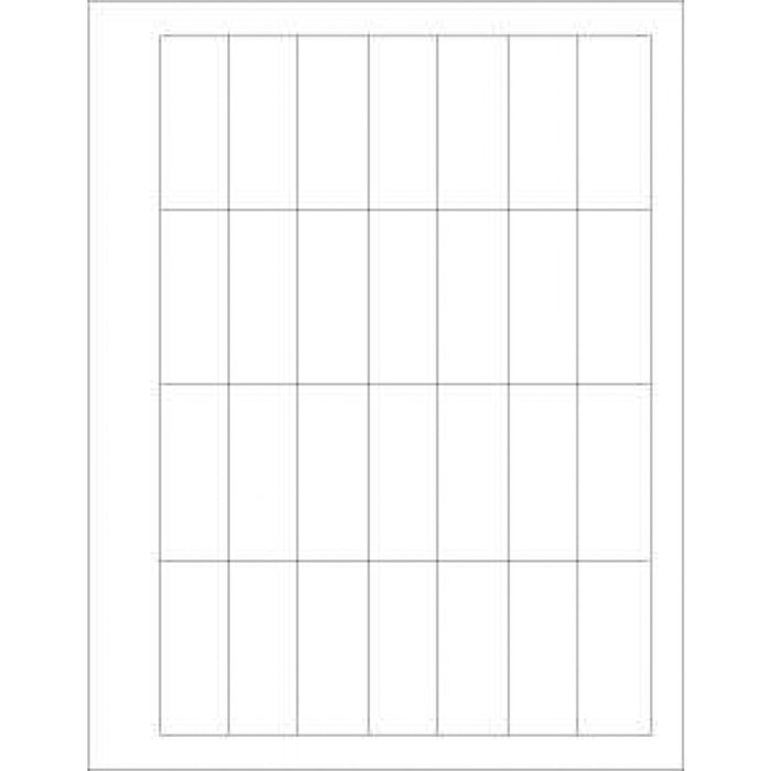 Chart Labels Laser Landscape 2 1/2X1 White - 28 Lbls Per Sheet, 4 Pks Of 250 Sheets Per Case