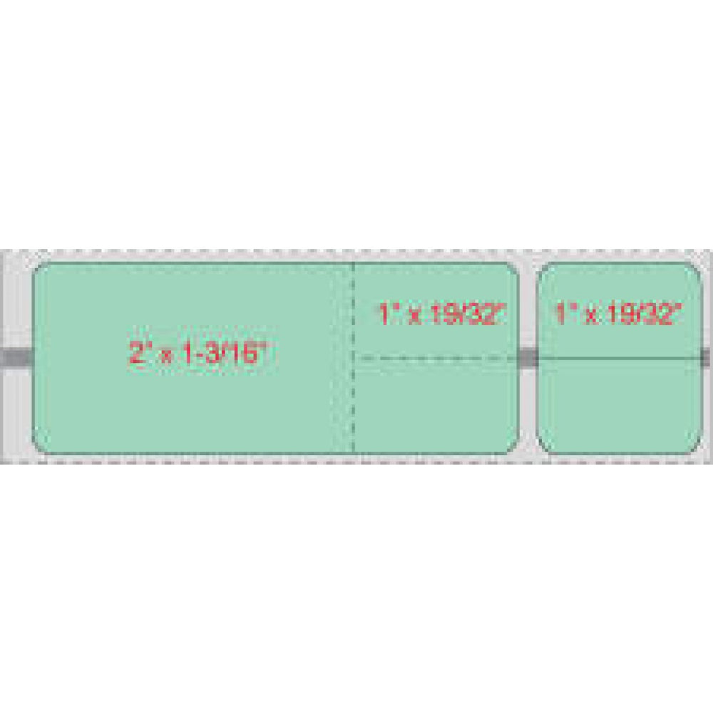 Label Misys/Sunquest Direct Thermal Paper Permanent 1 1/2" Core 4 1/8" X 1 3/16" Green 1200 Per Roll, 8 Rolls Per Case