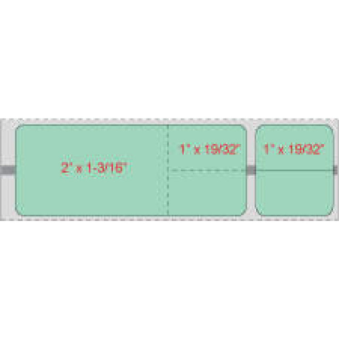 Label Misys/Sunquest Direct Thermal Paper Permanent 1 1/2" Core 4 1/8" X 1 3/16" Green 1200 Per Roll, 8 Rolls Per Case