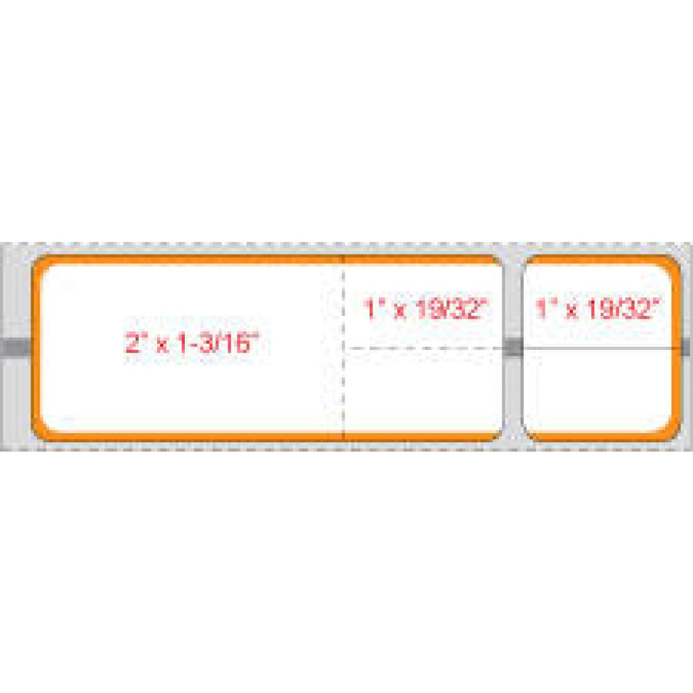 Label Misys/Sunquest Direct Thermal Paper Permanent 1 1/2" Core 4 1/8" X 1 3/16" Orange 1200 Per Roll, 8 Rolls Per Case